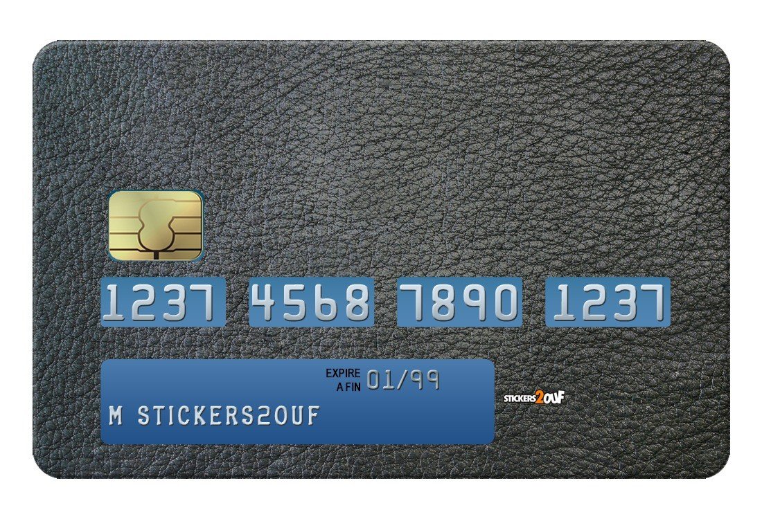 Black Leather Credit-card