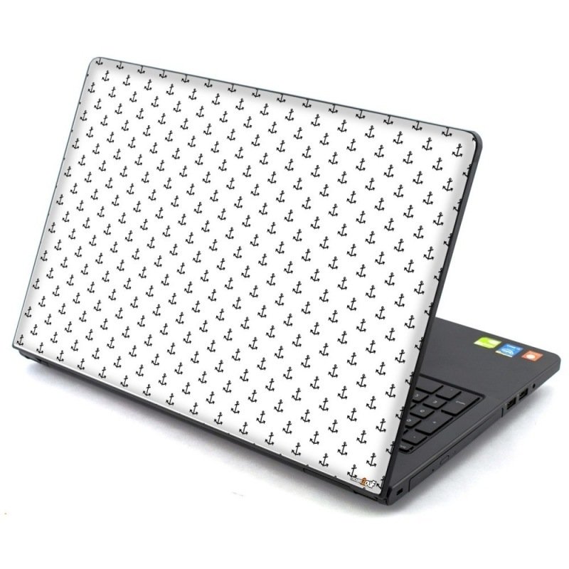 White anchor Laptop