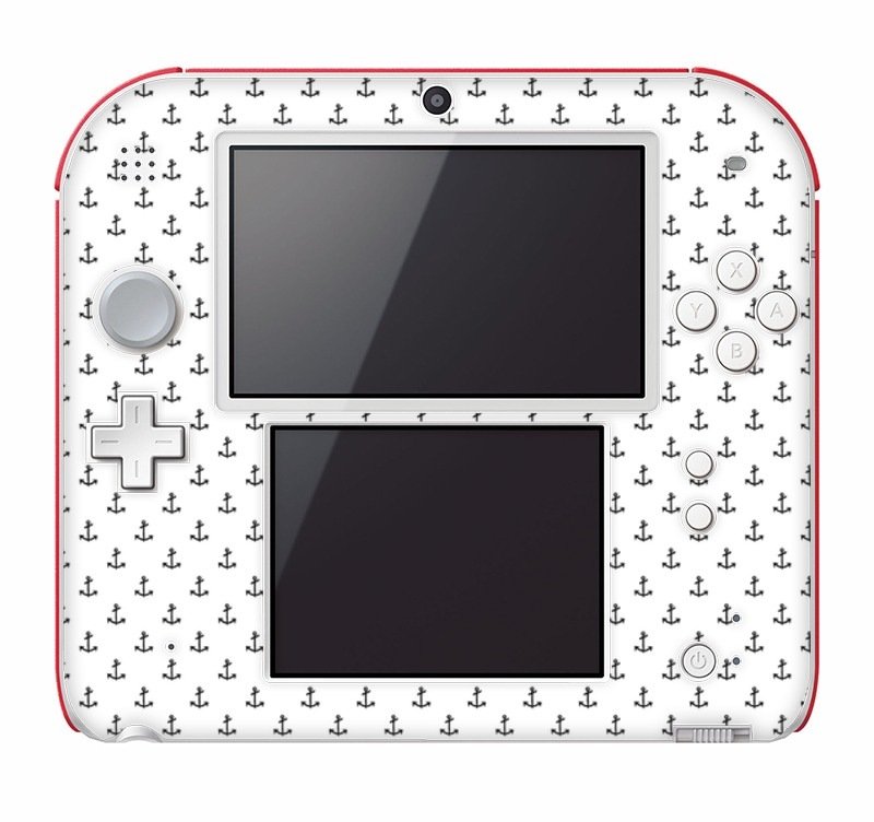 White anchor Nintendo 2DS