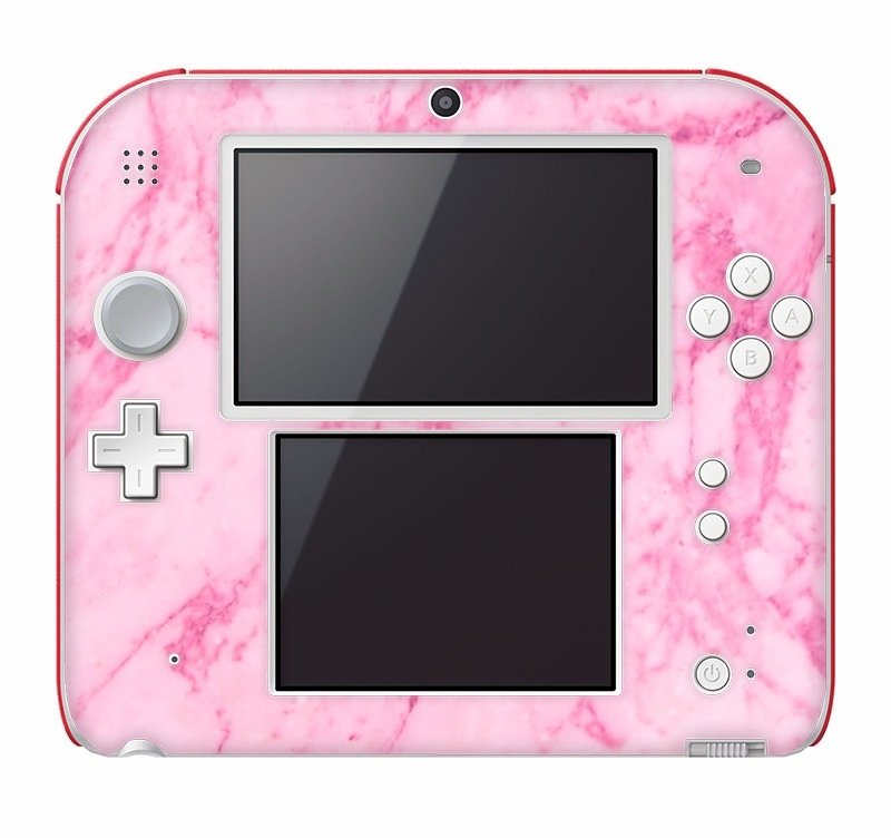 Pink marble Nintendo 2DS