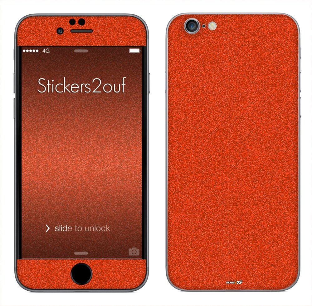 Glitter Orange iPhone 6 et 6S