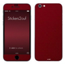 Carbone rouge iPhone 6/6S Plus