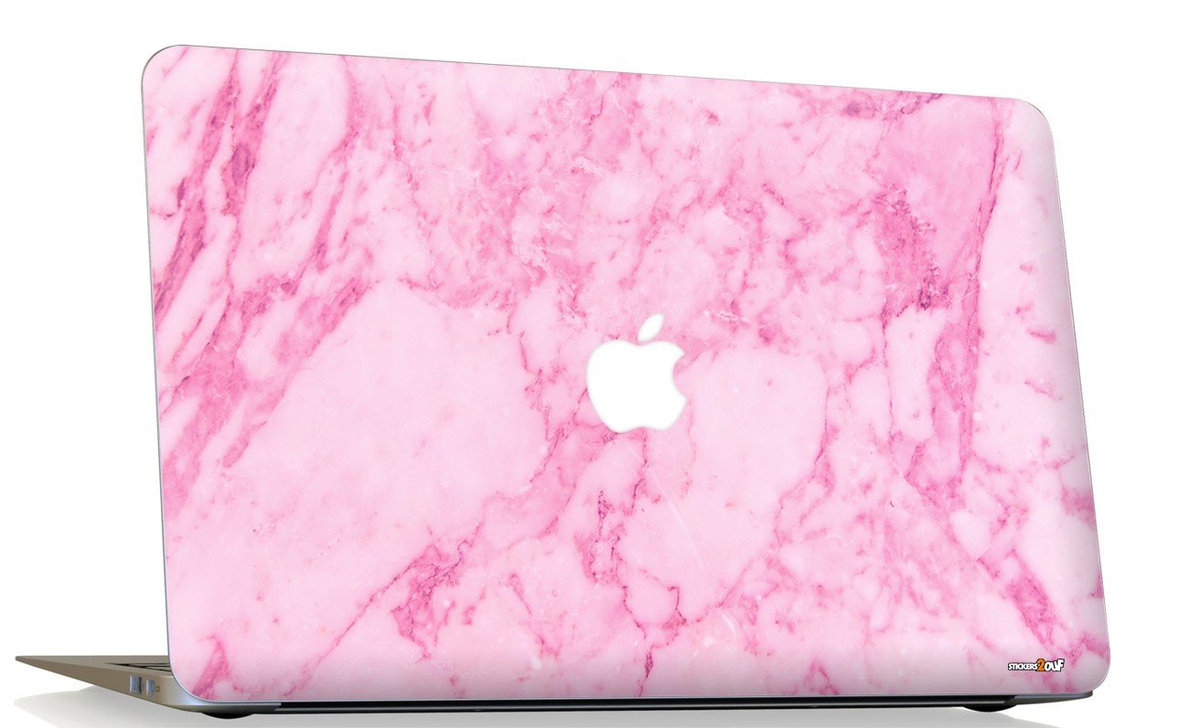 Pink marble Macbook