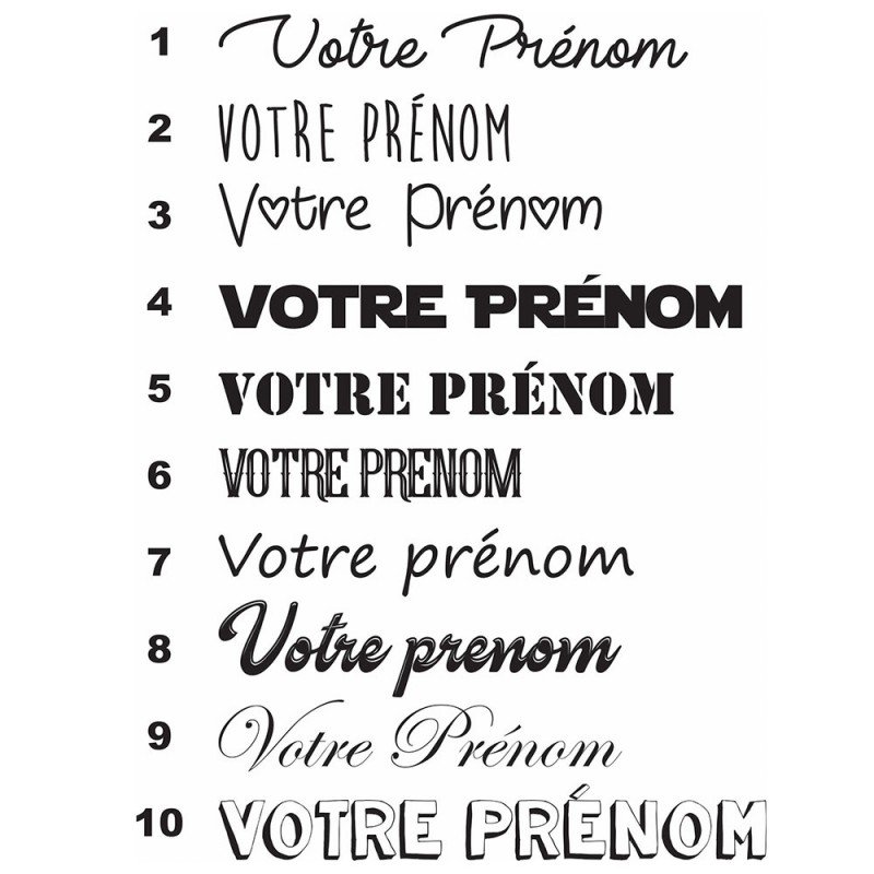 Sticker prénom