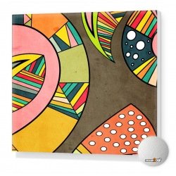 Cosmic Aztec Stretched canvas